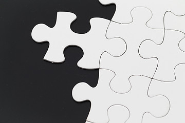 Image showing Puzzle over black background