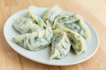 Image showing Chinese dumpling on the plate