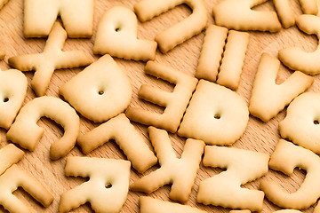 Image showing Baked letter biscuit