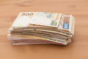 Image showing Stack of money banknote