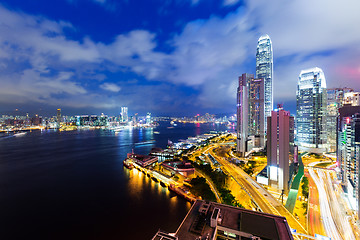 Image showing Hong Kong at night