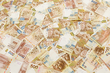 Image showing Group of Five hundred Hong Kong dollar