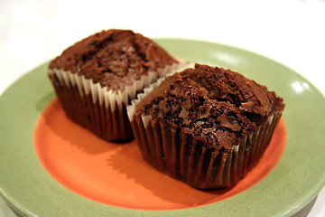 Image showing Chocolate muffins