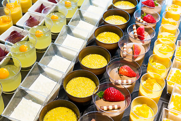 Image showing Different dessert in shop