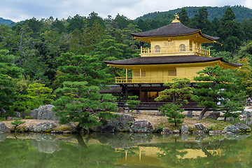 Image showing Kinkaku-ji temple in Kyoto, Japan