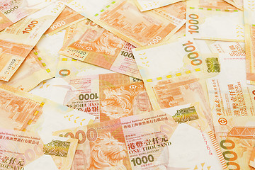Image showing Hong Kong dollars background