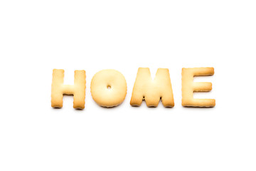 Image showing Word home cookie isolated on white background 
