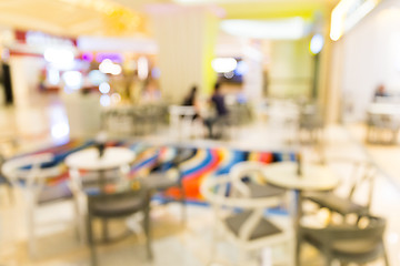 Image showing Blur background of restaurant