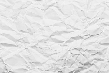 Image showing White crumpled paper for background 