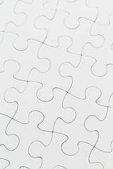 Image showing White puzzle background