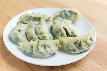 Image showing Steamed dumpling on plate