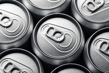 Image showing Plain Aluminum Beverage Cans