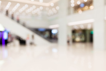 Image showing Blurred shopping plaza background