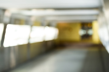 Image showing Blur view of footbridge