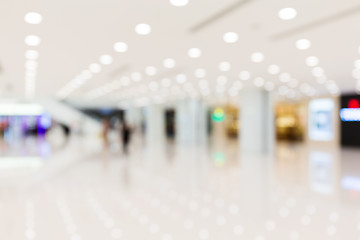 Image showing Defocused blur background of shopping plaza 