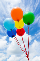 Image showing Multicolored balloons