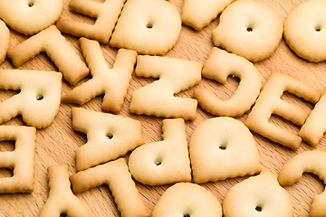 Image showing Baked letter cookie