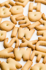 Image showing Letter biscuit for children