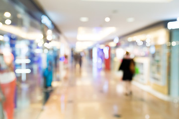 Image showing Abstract background of shopping mall, shallow depth of focus