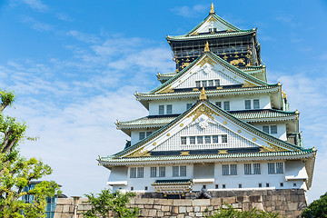 Image showing Ancient castle on Japan, Osaka