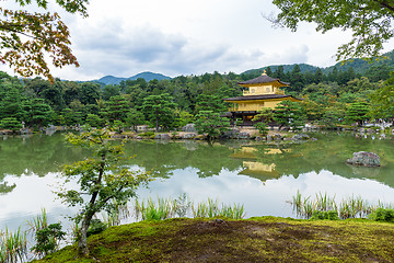 Image showing Golden Pavilion at Kinkakuji Temple, Kyoto Japan