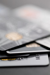 Image showing Stack of Credit cards