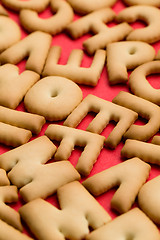 Image showing Word biscuit