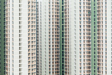 Image showing Apartment building in Hong Kong