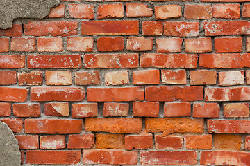 Image showing Rustic Old Brick Wall Texture