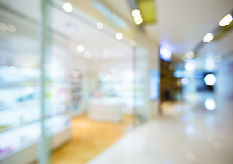 Image showing Blur view of Shopping mall