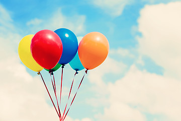 Image showing Colorful balloons