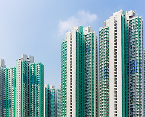 Image showing Hong kong apartment block