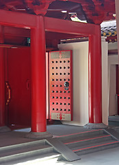 Image showing Chinese temple doorway