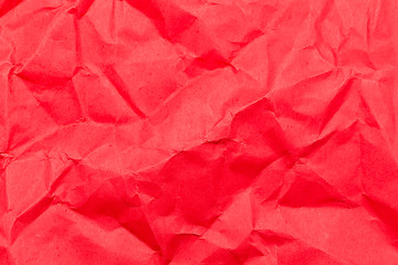 Image showing Red wrinkled paper