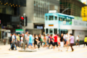 Image showing Hong Kong Busy Street