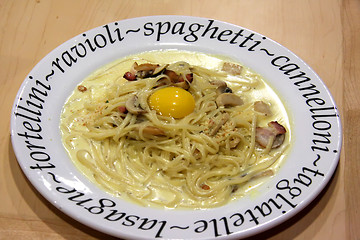 Image showing Spaghetti carbonara