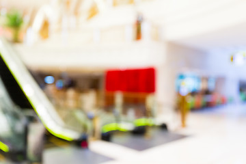 Image showing Blurred shopping mall background