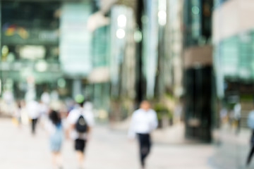 Image showing Blur background of business district