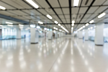 Image showing Shopping mall blurred background