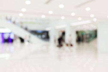 Image showing Shopping center blur background with bokeh