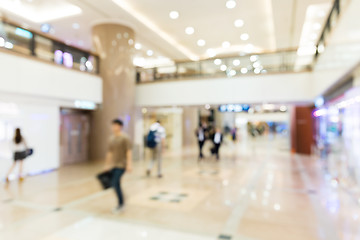 Image showing Blurred shopping mall background