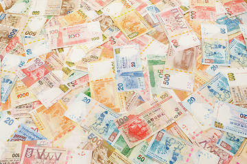 Image showing Stack of Hong Kong dollar