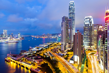 Image showing Hong Kong at night