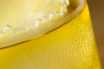 Image showing Beverage drink and ice close up