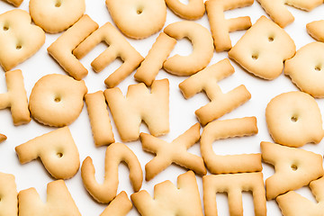 Image showing Stack of word cookie 