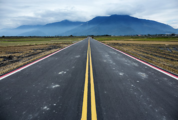 Image showing Driving on an empty road