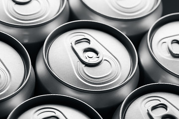 Image showing Plain Aluminum Beverage Cans