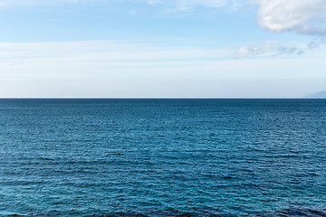 Image showing Seascape with blue sky