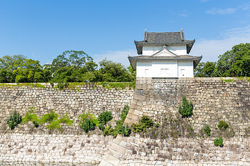 Image showing Turret of the osaka castle