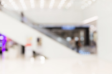 Image showing Abstract background of shopping plaza, shallow depth of focus